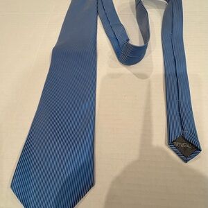 Giorgio Armani Vintage Blue Striped Tie